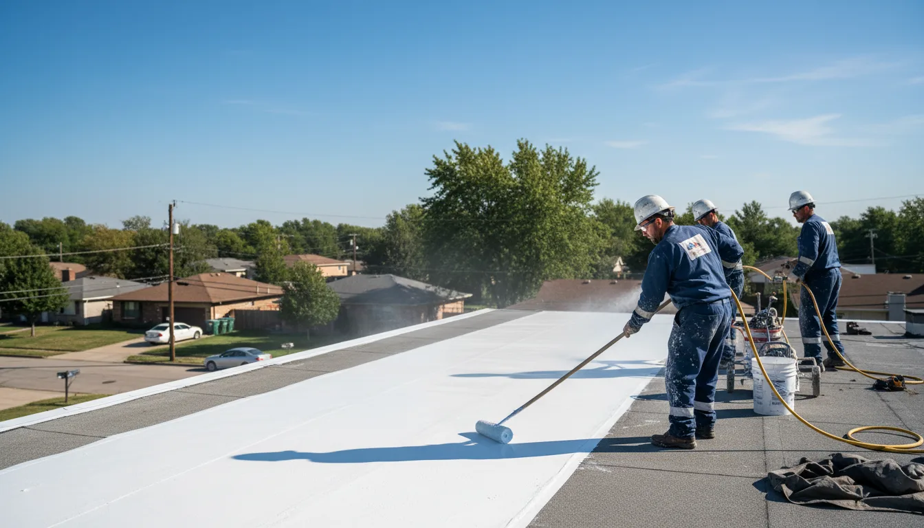 Commercial roof coating in Laurys Station, PA near me